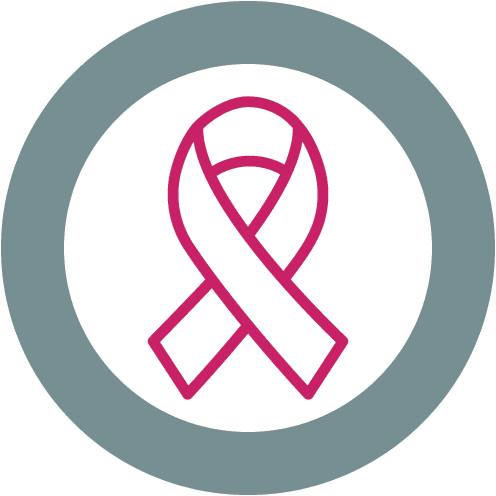 Oncology Cancer Ribbon Pink Icon Oncology Cancer Ribbon Pink Icon