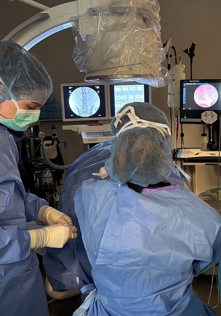 Two Team Members During Orthopedic Surgery