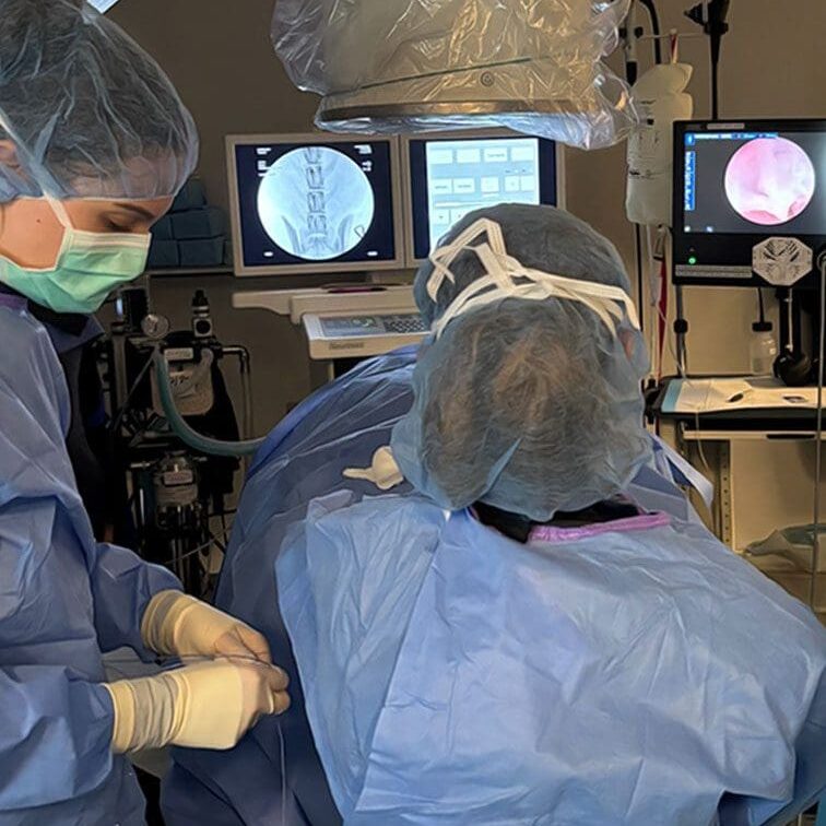 Two Team Members During Orthopedic Surgery